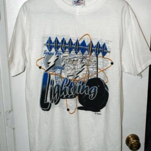 Vintage 90s Logo Athletic Tampa Bay Lightning T-shirt