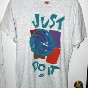 Vintage Near Mint Nike Grey/Gray Tag Just Do It T-shirt