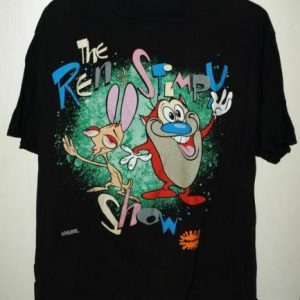 Vtg 90s MTV Networks Ren & Stimpy Show T-shirt