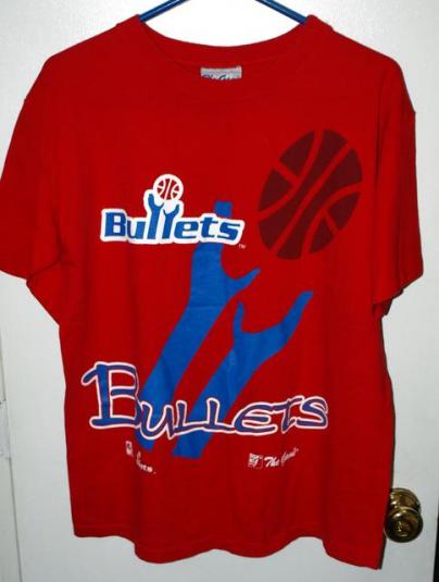 Vintage The Game Washington Bullets Logo T-shirt