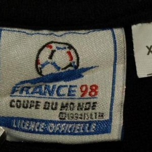 Vtg 1998 Official World Cup France/Coupe Du Monde T-shirt