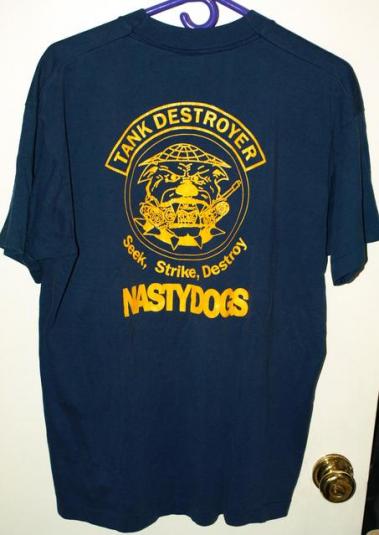 Vintage 90s Strike Force 2-502 Infantry Nastydogs T-shirt