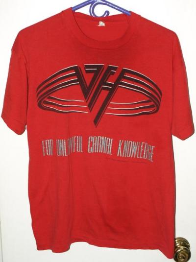 Vintage Van Halen For Unlawful Carnal Knowledge Tour T-shirt