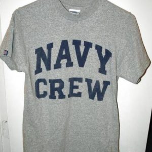 Vtg Cotton Rayon Naval Academy Navy Crew T-shirt