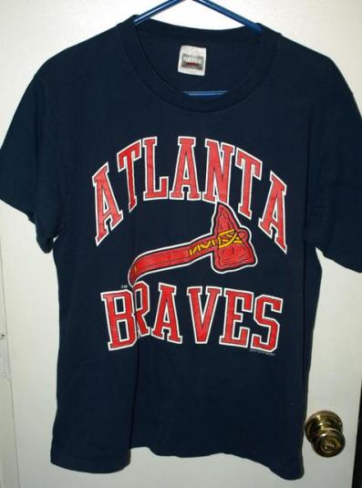 Vintage 1989 Logo 7 Block Letter Atlanta Braves T-shirt