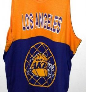 Vtg 80s/90s 50/50 Los Angeles Lakers Tank Top Muscle Shirt