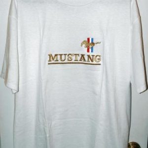 Vintage Near Mint 80s/90s Ford Mustang Embroidered T-shirt