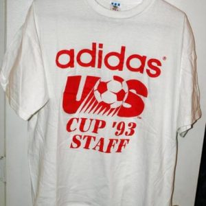 Vintage 1993 Adidas US Cup Soccer/Football Staff T-shirt