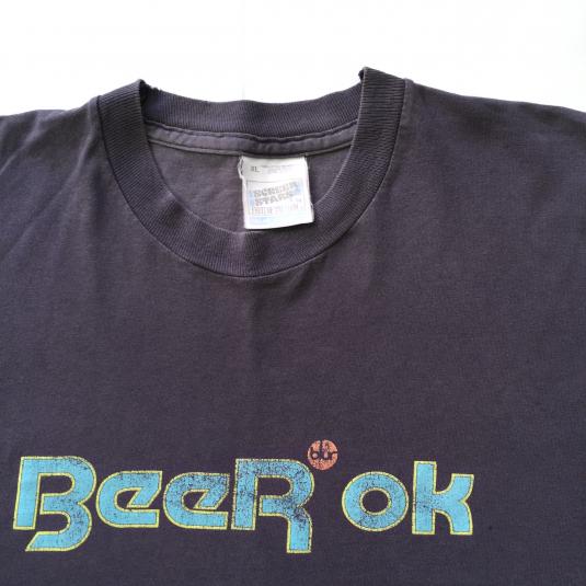 Mid 90s Blur Reebok spoof 'Beer Ok' T-shirt | Defunkd