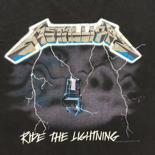 1994 Metallica 'Ride the Lightning' T-Shirt | Defunkd