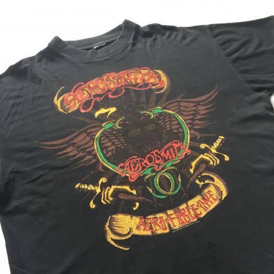 T-shirt Aerosmith Classic Logo - Noir - Homme/Unisexe - Bitcruncher - Neuf
