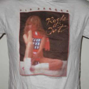 Vintage 1983 Pia Zadora Rock it Out Concert T-Shirt Small