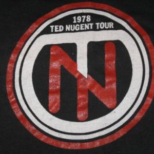 Vintage 1978 Ted Nugent TNT Tour Rock Concert T-Shirt Small