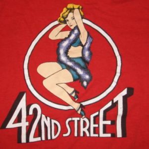 Vintage 80s New York City 42nd Street Stripper T-Shirt M