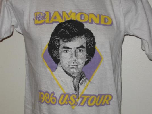 Vintage 1986 Neil Diamond Concert Tour Rock T-Shirt