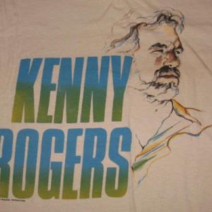 Vintage 1986 Kenny Rogers Concert T-Shirt Small Screen Stars