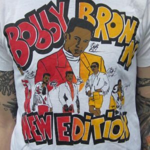 Vintage 80s Bobby Brown New Edition Tour T-shirt