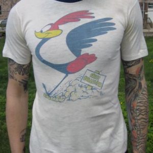 Vintage Roadrunner 60s "Fight Pollution" T-shirt Rare