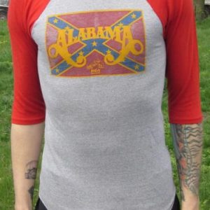 Vintage Alabama flag baseball tour T-shirt