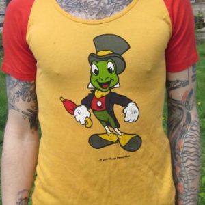Vintage Disney Jiminy Cricket Jersey T-shirt
