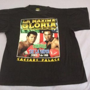 Cesar Chavez vs Oscar De La Hoya 1996 Boxing T Shirt