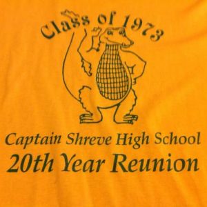 Vintage Captain Shreve High School Reunion T-Shirt