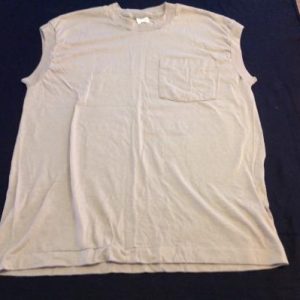 Vintage Sleeveless Pocket Muscle T-Shirt