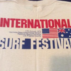 Vintage 1979 International Surf Festival Graphic T Shirt S