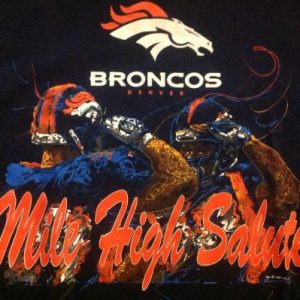 Vintage Denver Broncos Mile High Salute T-Shirt