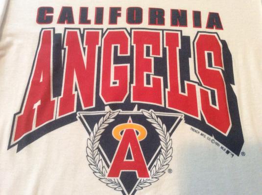 Vintage California Angels Logo Long Sleeve T Shirt M