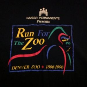 Vintage Run For The Zoo Denver T-Shirt Long Sleeve