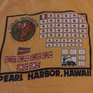 Vintage U.S.S. Bowfin Pearl Harbor Graphic T Shirt M Yellow