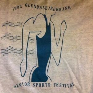 Vintage 1993 Glendale Burbank Senior Sports Festival T-Shirt