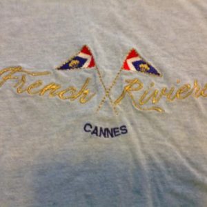 Vintage French Riviera Cannes Souvenir T-Shirt