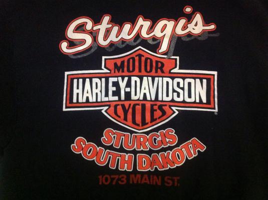 Vintage Harley Davidson Sturgis Zip Collar Sweatshirt