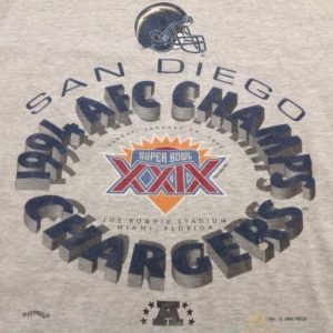 Vintage San Diego Chargers Super Bowl XXIX T-Shirt