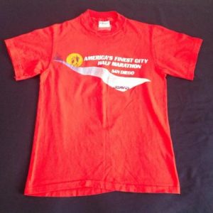 America's Finest City Half Marathon San Diego 1982 T Shirt
