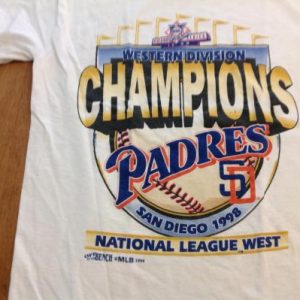 Vintage 1998 San Diego Padres West Division Champs