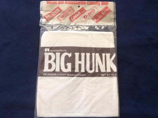 Vintage 1970's Annabelle's Big Hunk Candy Bar T Shirt NIP
