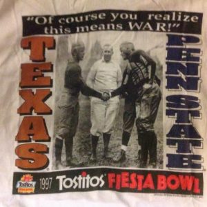 Vintage 1997 Fiesta Bowl T-Shirt Penn State vs Texas
