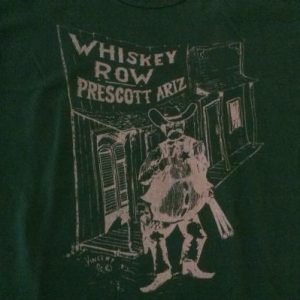 Vtg Whiskey Row Prescott Arizona Graphic Souvenir T Shirt L
