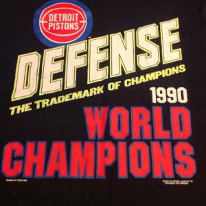 Vintage Detroit Pistons 1990 World Champions T-shirt
