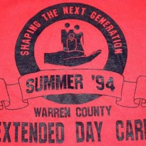 XL * vtg 1994 WARREN COUNTY tennessee DAY CARE shirt