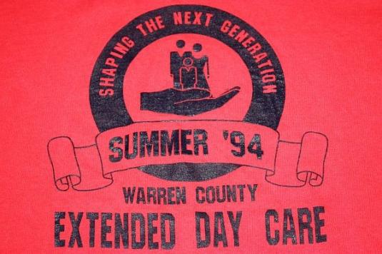 XL * vtg 1994 WARREN COUNTY tennessee DAY CARE shirt