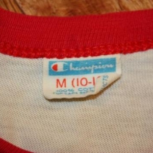 YM * wasted 70s SNOOPY Champion Blue Bar BALL STATE t shirt