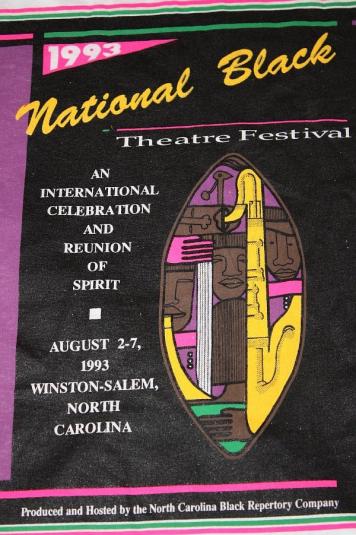 XL * NOS Vintage 1993 NATIONAL BLACK THEATRE FEST t-shirt *