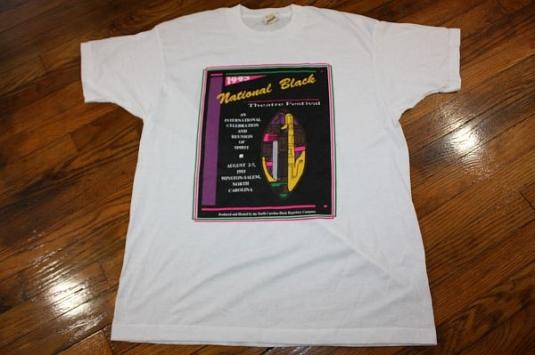 XL * NOS Vintage 1993 NATIONAL BLACK THEATRE FEST t-shirt *