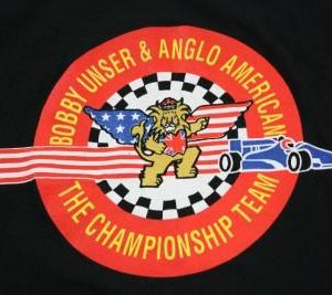 Vintage BOBBY UNSER & ANGLO AMERICAN t-shirt L indy 500