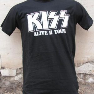 VINTAGE KISS ALIVE II 2 TOUR '78 T- SHIRT 1978 S ORIGINAL