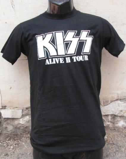 VINTAGE KISS ALIVE II 2 TOUR ’78 T- SHIRT 1978 S ORIGINAL